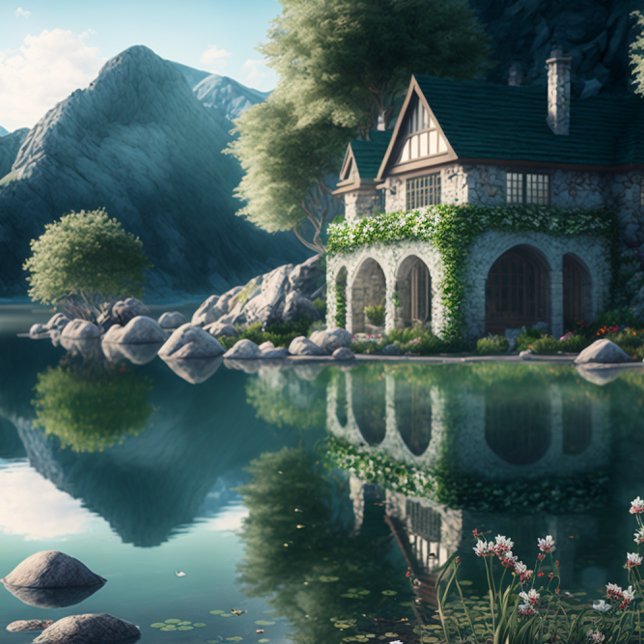 Scenic Lakeside View Jigsaw Puzzle (Creator Uploaded)