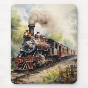 Scenic Landscape a Victorian Train Mouse Pad