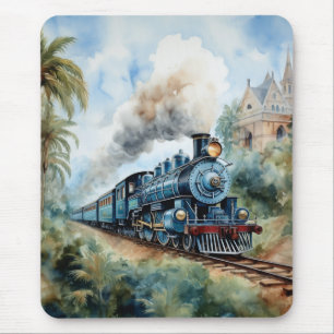 Scenic Landscape a Victorian Train Mouse Pad