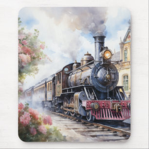Scenic Landscape a Victorian Train Mouse Pad