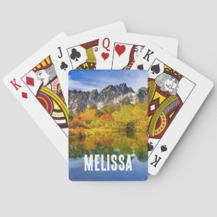 Scenic Landscape Forest and Mountains Playing Cards