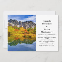 Scenic Landscape Mountains Lake Forest Wedding