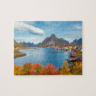 Scenic Landscape of Lofoten Nordland Norway Jigsaw Puzzle