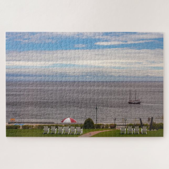 Scenic Landscape of Tadoussac bay, Quebec, Canada Jigsaw Puzzle (Horizontal)