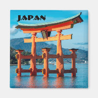 Scenic Landscape with Japanese Torii Gate