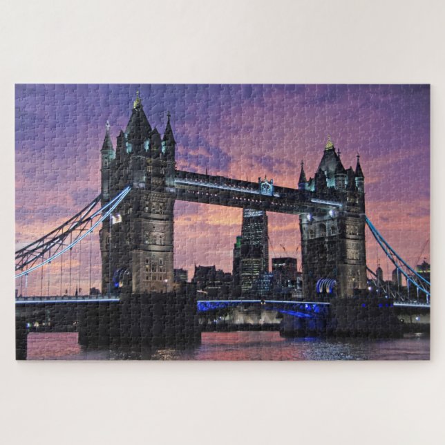 Scenic London Tower Bridge Jigsaw Puzzle (Horizontal)