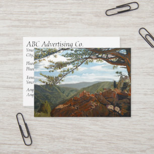 Scenic Lookout Mountain Pastoral Landscape Vista Business Card
