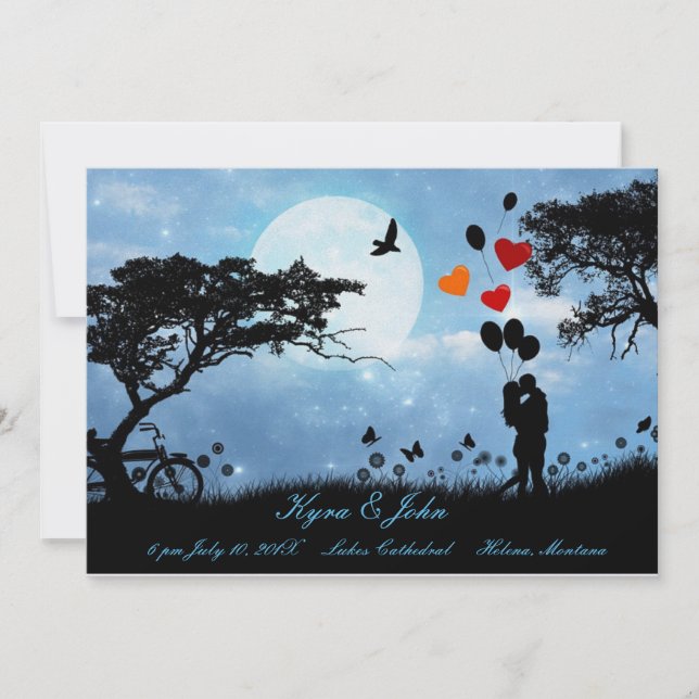 Scenic love under the moon wedding (Front)