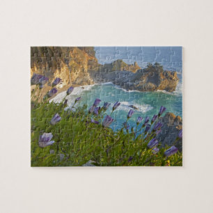 Scenic McWay Falls tumbles into the beach and Jigsaw Puzzle