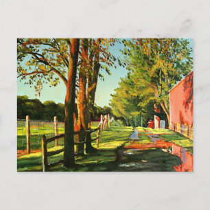 Scenic Missouri Horse Boarding Farm Postcard