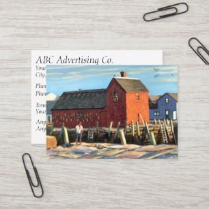 Scenic Motif #1 Rockport Fishing Shack Business Card