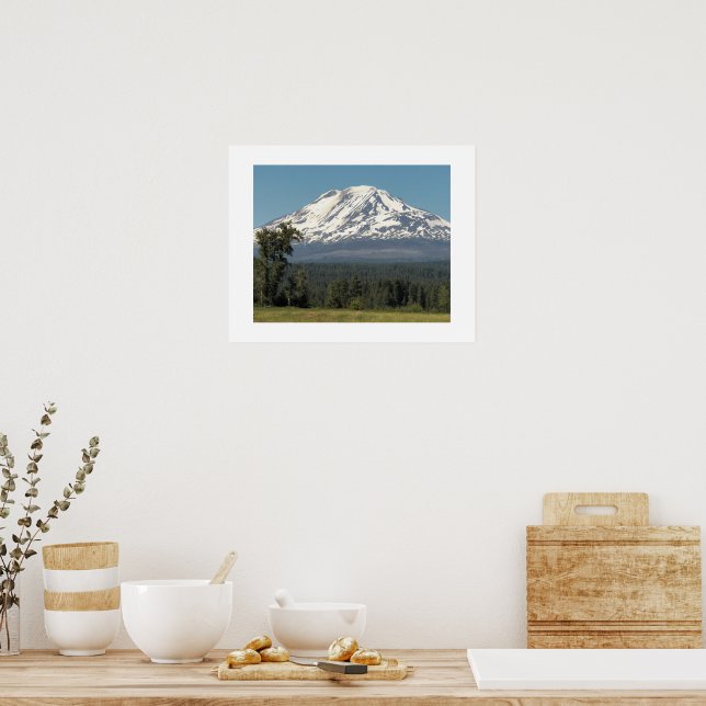 Scenic Mount Adams Photographic Poster (Kitchen)