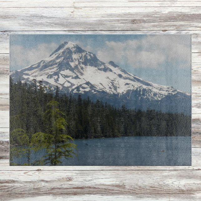 Scenic Mount Hood Landscape Cutting Board (In Situ)