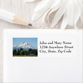 Scenic Mount Hood Landscape Return Address