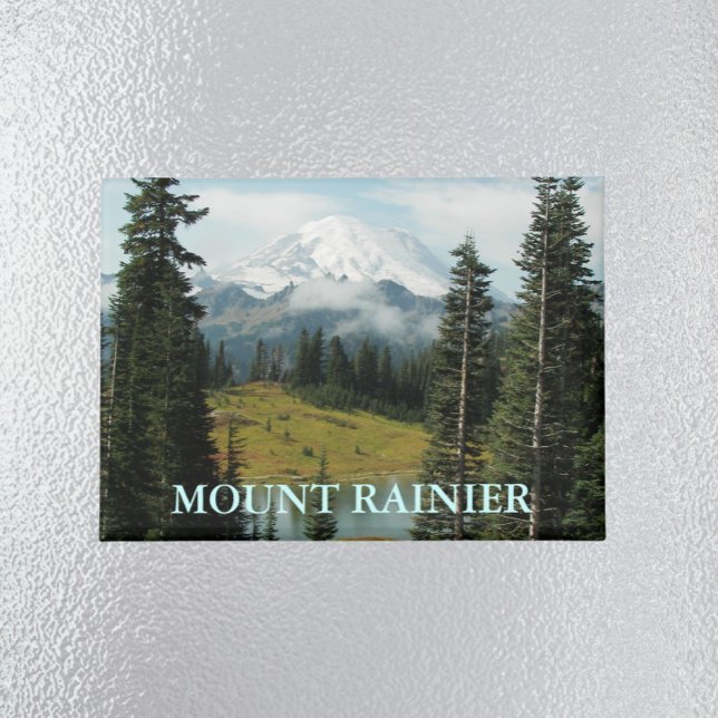Scenic Mount Rainier Landscape Magnet (In Situ Fridge)