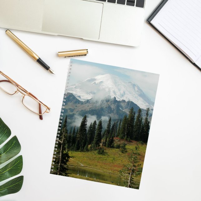 Scenic Mount Rainier Landscape Photo Notebook (In Situ)
