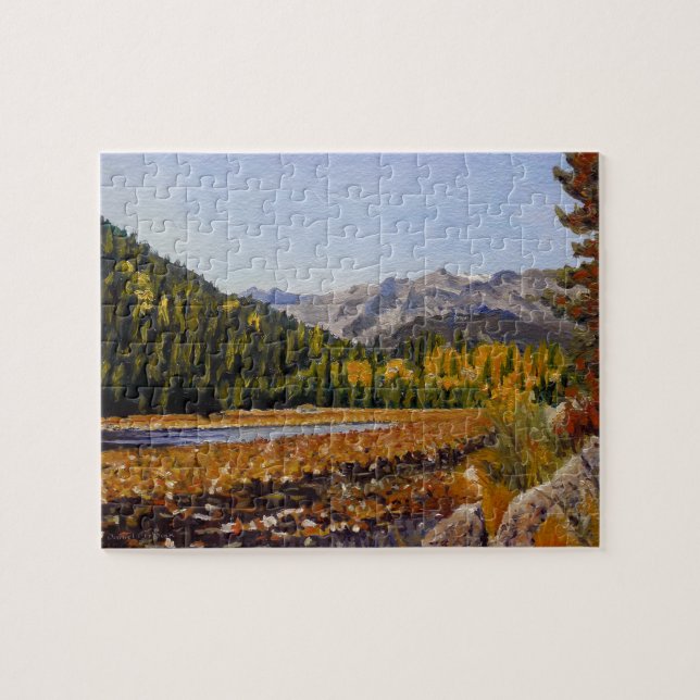 Scenic Mountain Lake in Estes Park Jigsaw Puzzle (Horizontal)