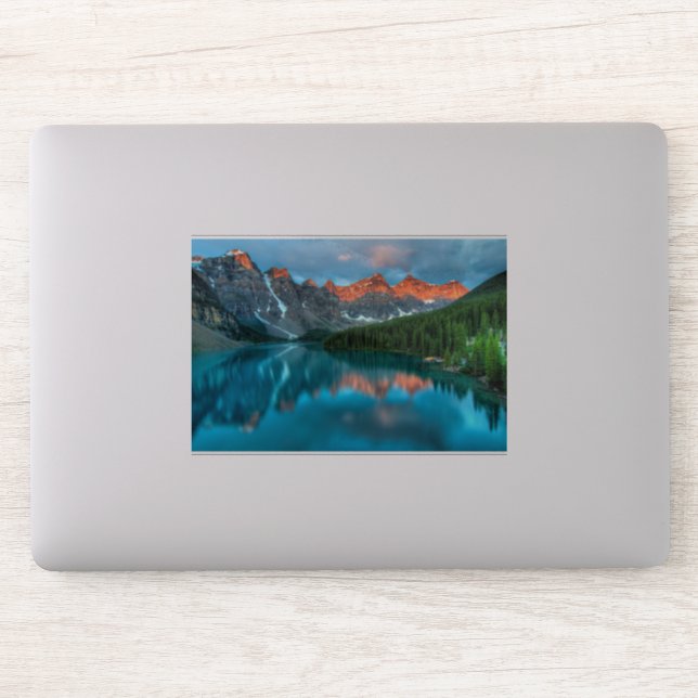 Scenic Mountain & Lake Landscape Photograph (Computer)