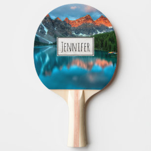 Scenic Mountain & Lake Landscape Photograph Ping Pong Paddle