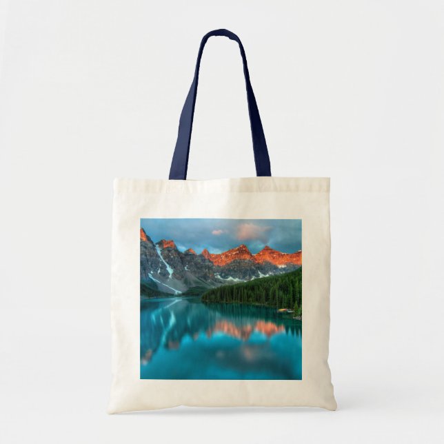 Scenic Mountain & Lake Landscape Photograph Tote Bag (Front)