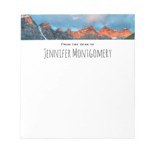Scenic Mountain Landscape Photograph Notepad