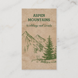 Scenic Mountain Range Business Cards