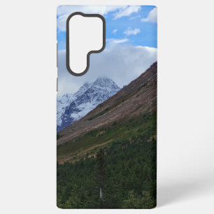 Scenic Mountain Valley Landscape with Snow Peaks Samsung Galaxy Case