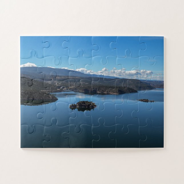 Scenic Mountains Lake Picture Travel Memories USA Jigsaw Puzzle (Horizontal)