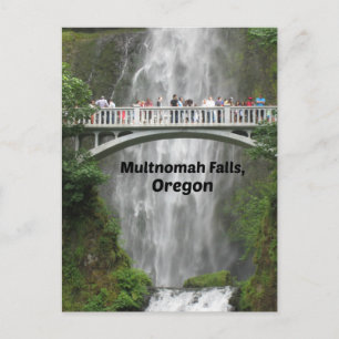 Scenic Multnomah Falls in Oregon Postcard