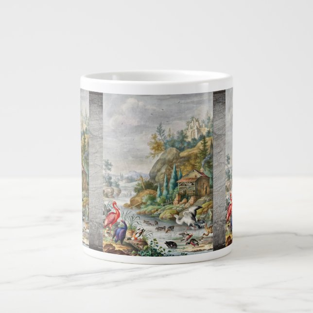 Scenic Nature Landscape Art Mug with Wildlife .. (Front)