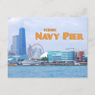 Scenic Navy Pier - Chicago Illinois Postcard
