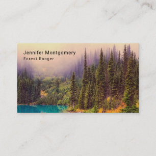 Scenic Northern Landscape Rustic Business Card