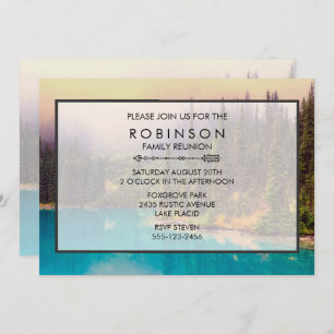 Scenic Northern Landscape Rustic Reunion Invite