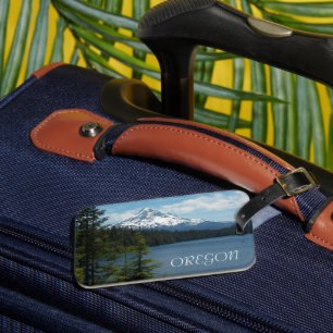 Scenic Oregon and Mount Hood Landscape Photo Luggage Tag