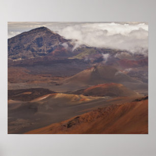Scenic overview of mountain poster