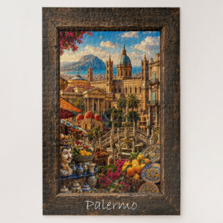 Scenic Palermo Sicily Colourful Architecture and F Jigsaw Puzzle