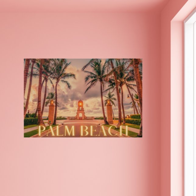 Scenic Palm Beach Pink Skies  Poster (Creator Uploaded)
