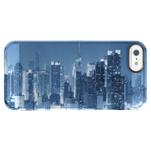 Scenic Panoramic view New-York Night Skyline Clear iPhone SE/5/5s Case