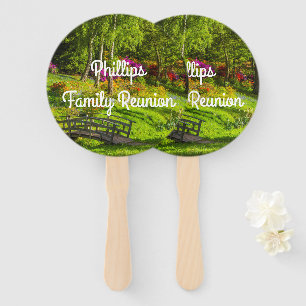 Scenic Park Family Reunion Hand Fan