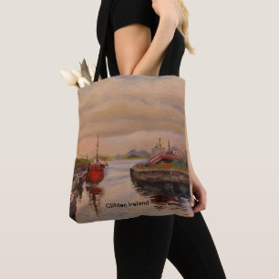 Scenic Pier in Clifden Ireland Tote Bag