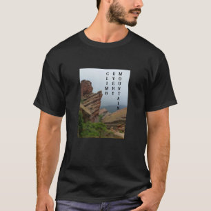 Scenic "Red Rocks" Mountain Climbing, T-Shirt