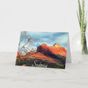Scenic Red Rocks of Sedona Folded Greeting Card