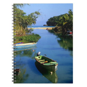 Scenic river near Ocho Rios in Jamaica Spiral Notebook