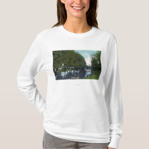 Scenic River with Canoe SceneEugene, OR T-Shirt
