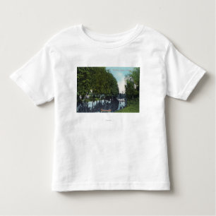 Scenic River with Canoe SceneEugene, OR Toddler T-Shirt