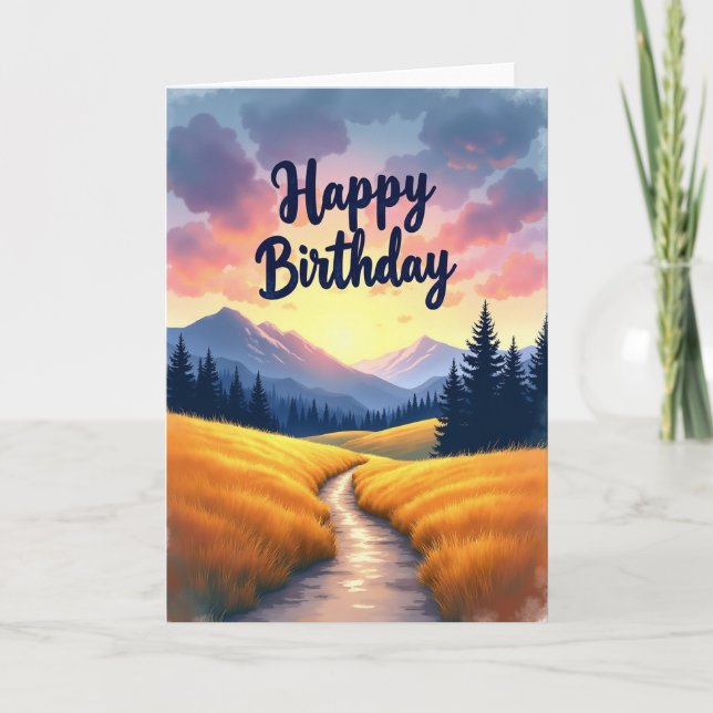 Scenic Route Birthday Card (Front)