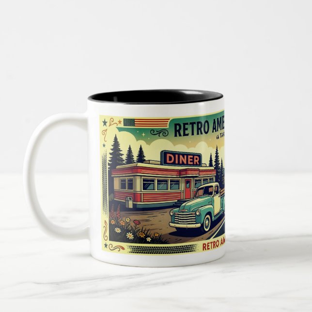Scenic Route Retro Americana Mug (Left)