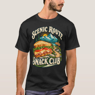 Scenic Route Snack Club Funny Hiking Sandwich T-Shirt