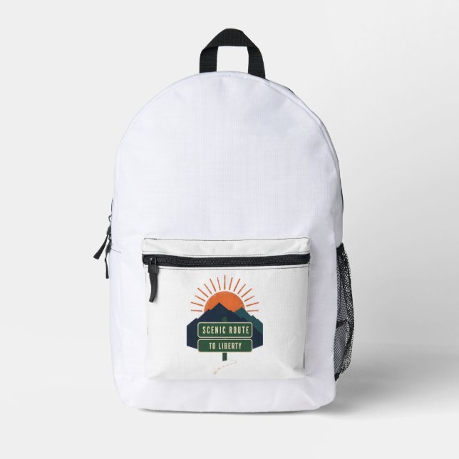 Scenic Route To Liberty Backpack (Front)