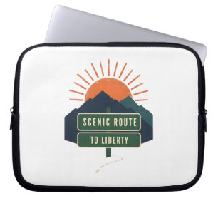 Scenic Route To Liberty Laptop Sleeve